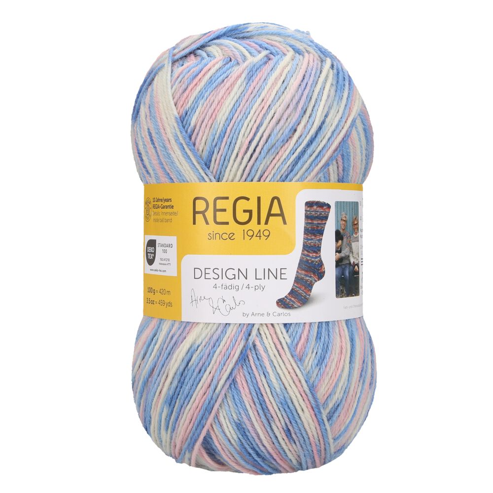 Regia 4-diegu Design Line by Arne & Carlos 100g #03888 "Langfjordbotn krāsas"
