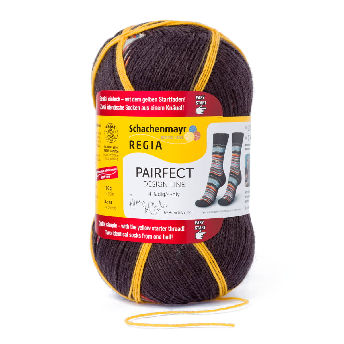 Regia 4-diegu PAIRFECT Design Line by ARNE & CARLOS 100g #09135 "Rudens nakts krāsa"