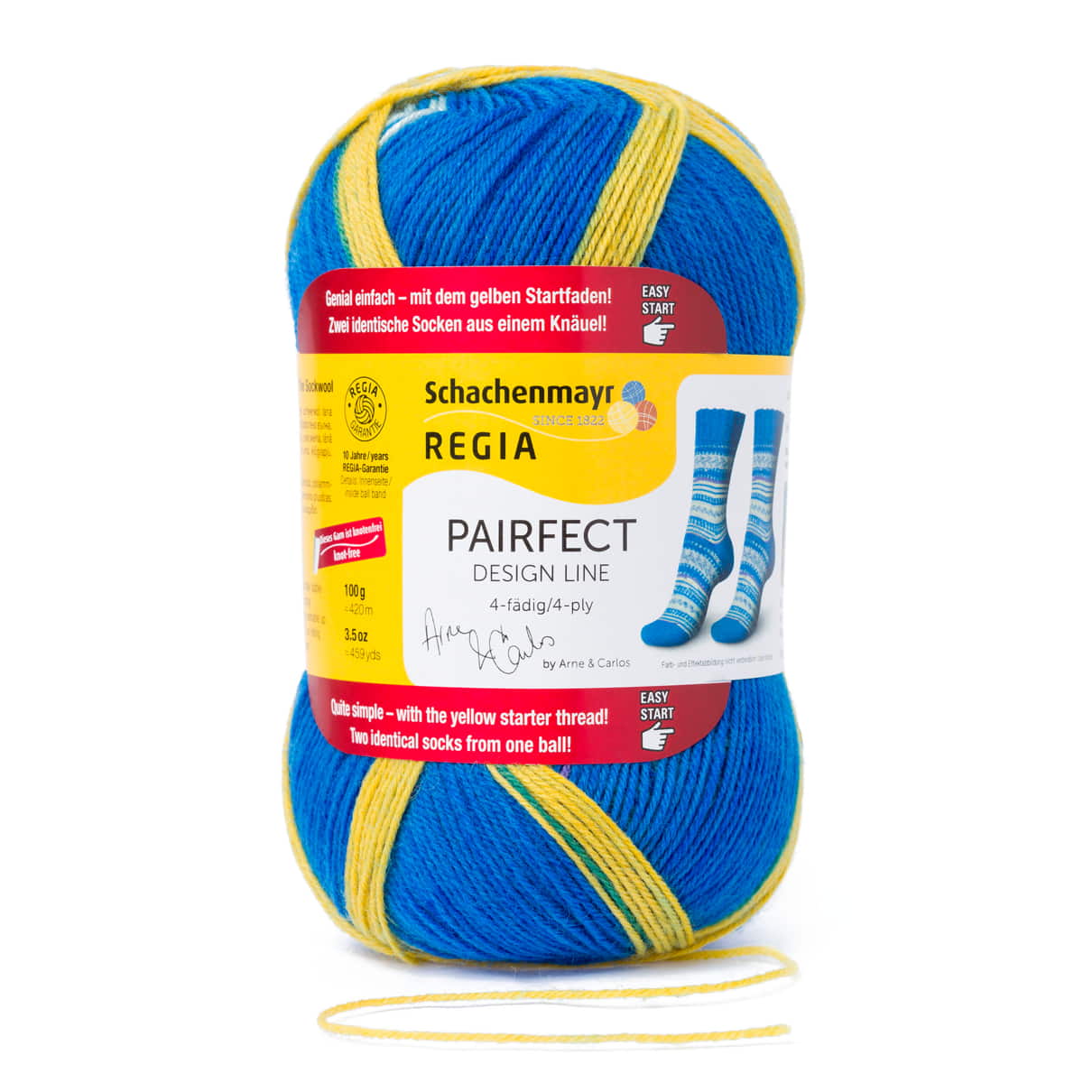 Regia 4-diegu PAIRFECT Design Line by ARNE & CARLOS 100g #09138 "Sala krāsa"