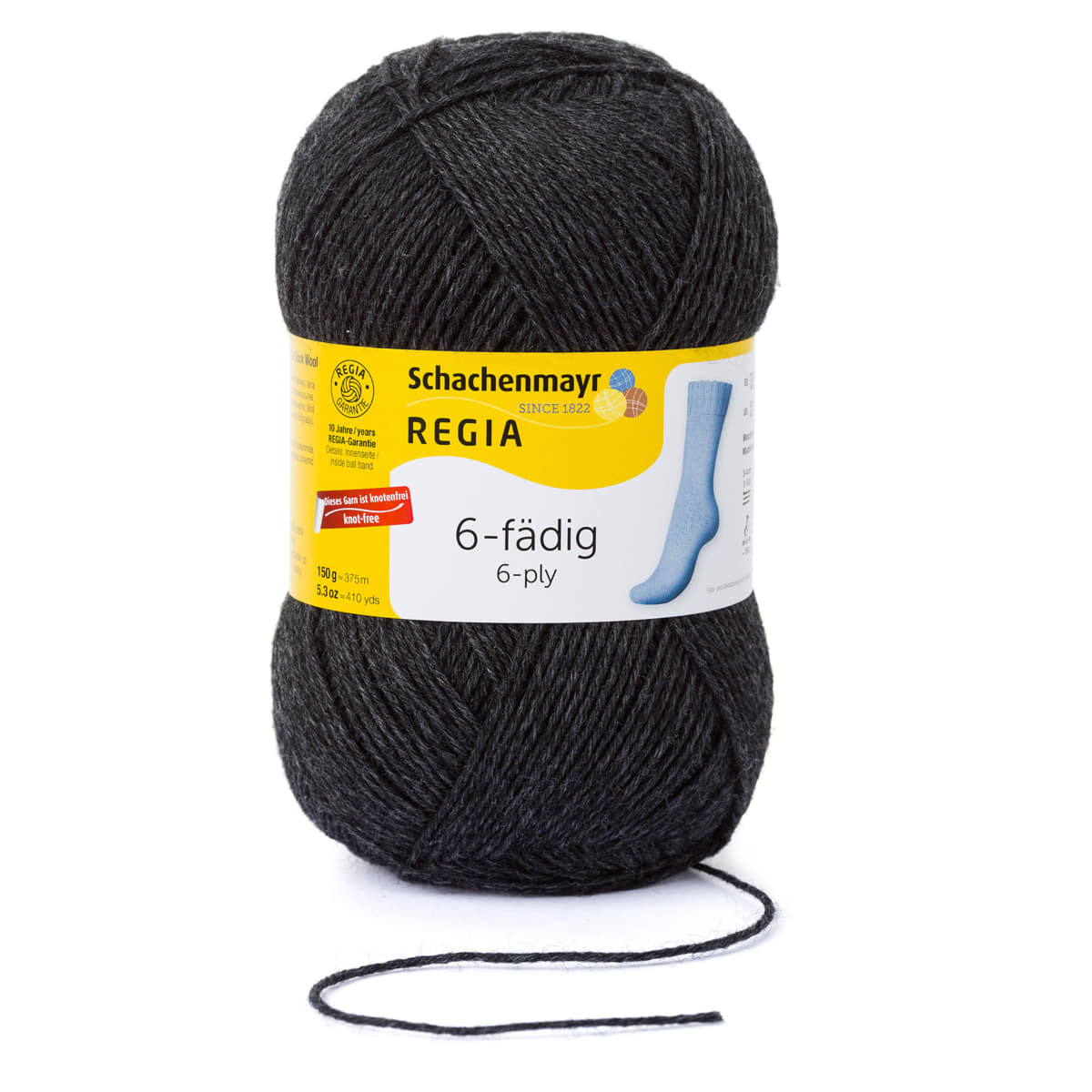Regia Uni 6-diegu 150g #00522 "Merserizēts antracīts"