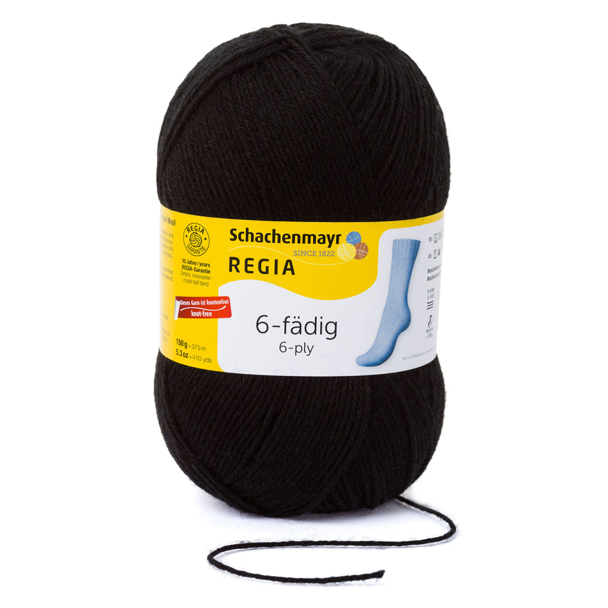 Regia Uni 6-diegu 150g #02066 "Melns"