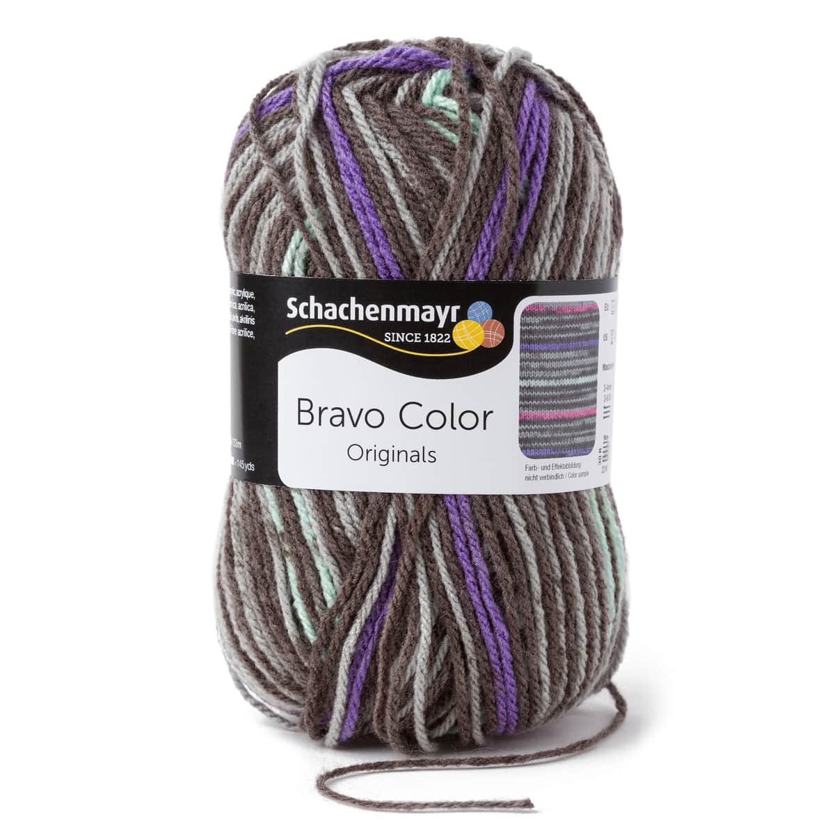 *Bravo Color /Schachenmayr/ 50g #02107 "Grafīta krāsa"
