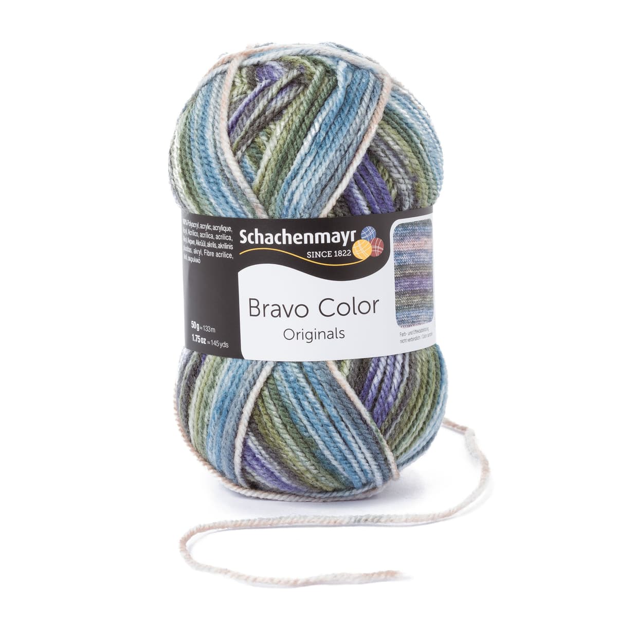 Bravo Color /Schachenmayr/ 50g #02122 "Mauru krāsa"