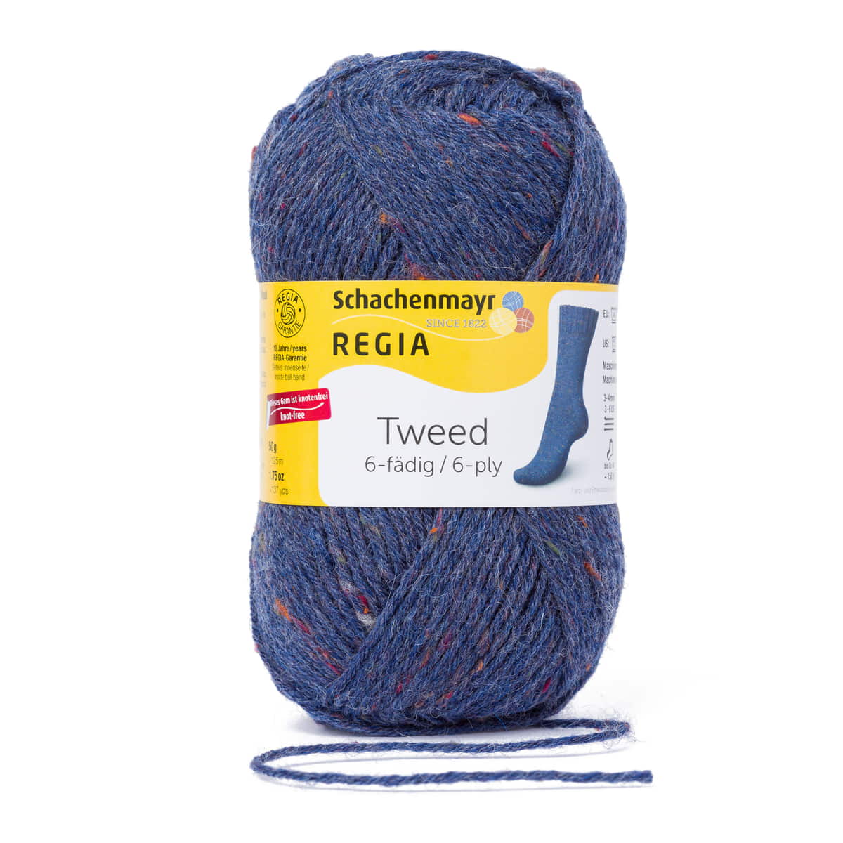 Regia 6-ply Tweed 150g #00052 "Denim Tweed"
