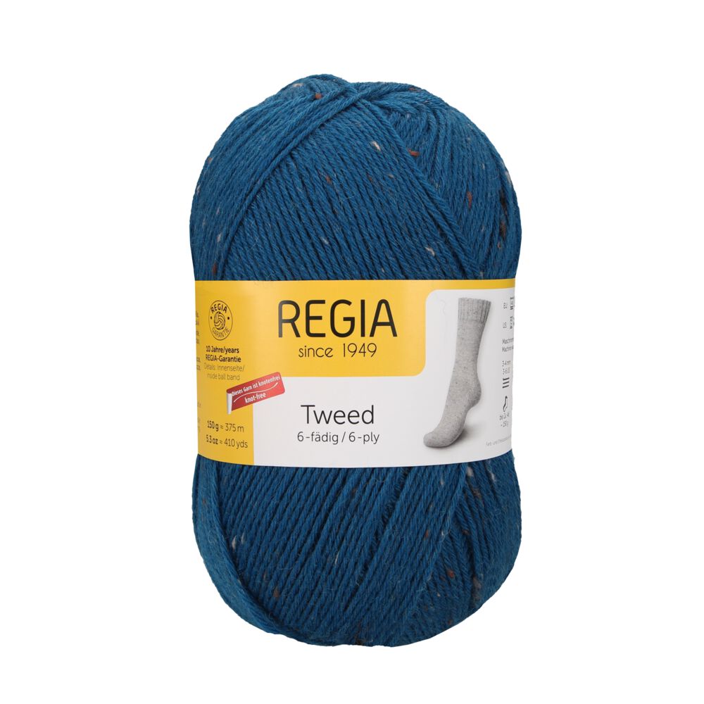 Regia 6-thread Tweed 150g #00069 "Fuel Tweed"