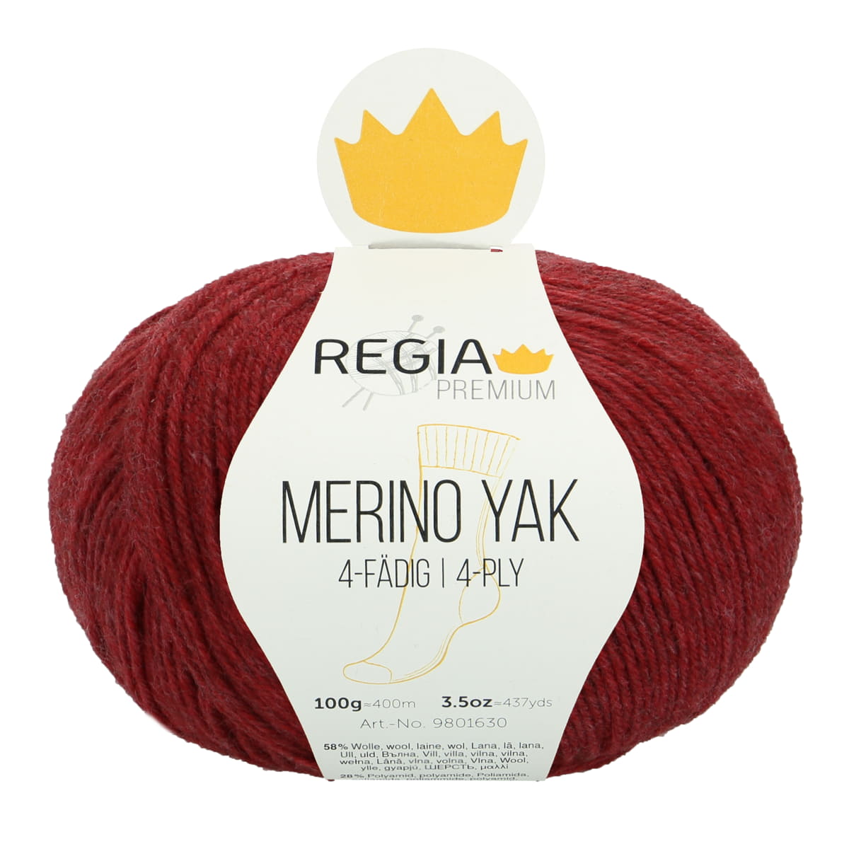 Regia Premium 4-diegu Merino Yak 100g #07507 "Merserizēta avene"
