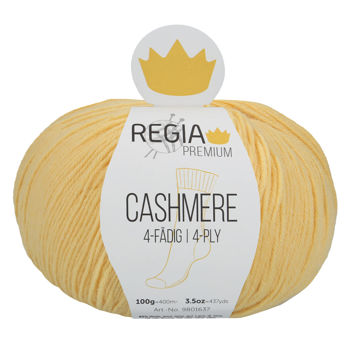 Regia Premium 4-diegu Cashmere 100g #00022 "Mimoza"