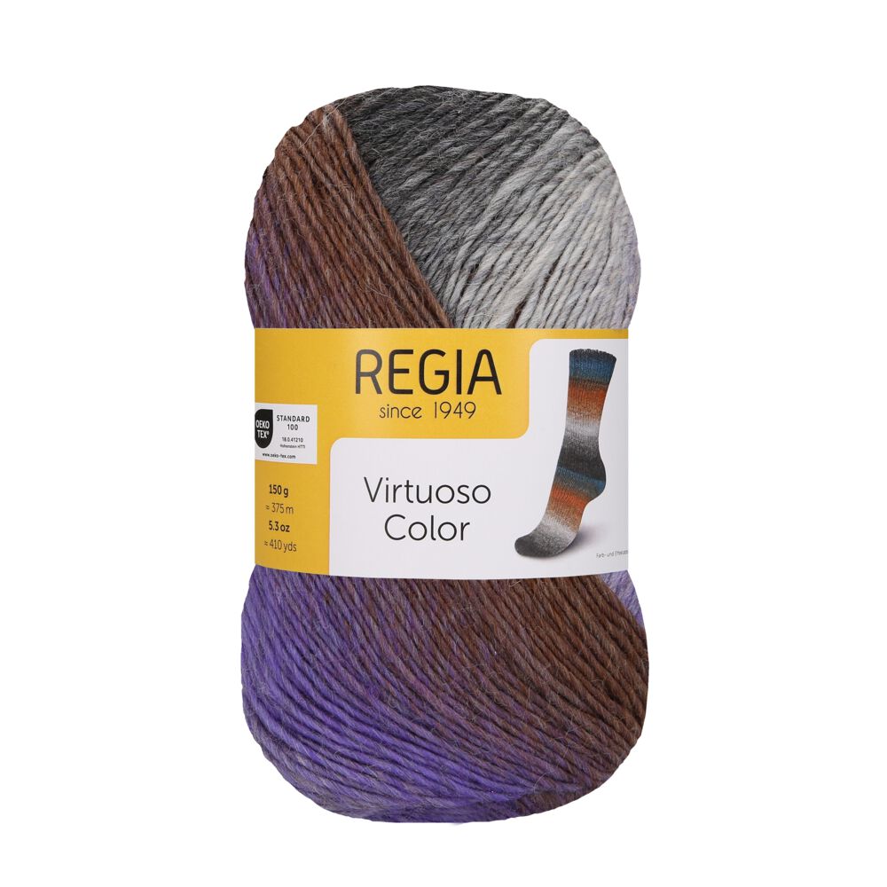 Regia Virtuoso Color 6-diegu 150g #3072 "Lavandu lauki"
