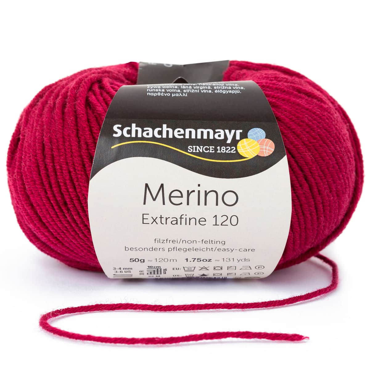 Merino Extrafine 120 /Schachenmayr/ 50g #00132 "Burgundietis"
