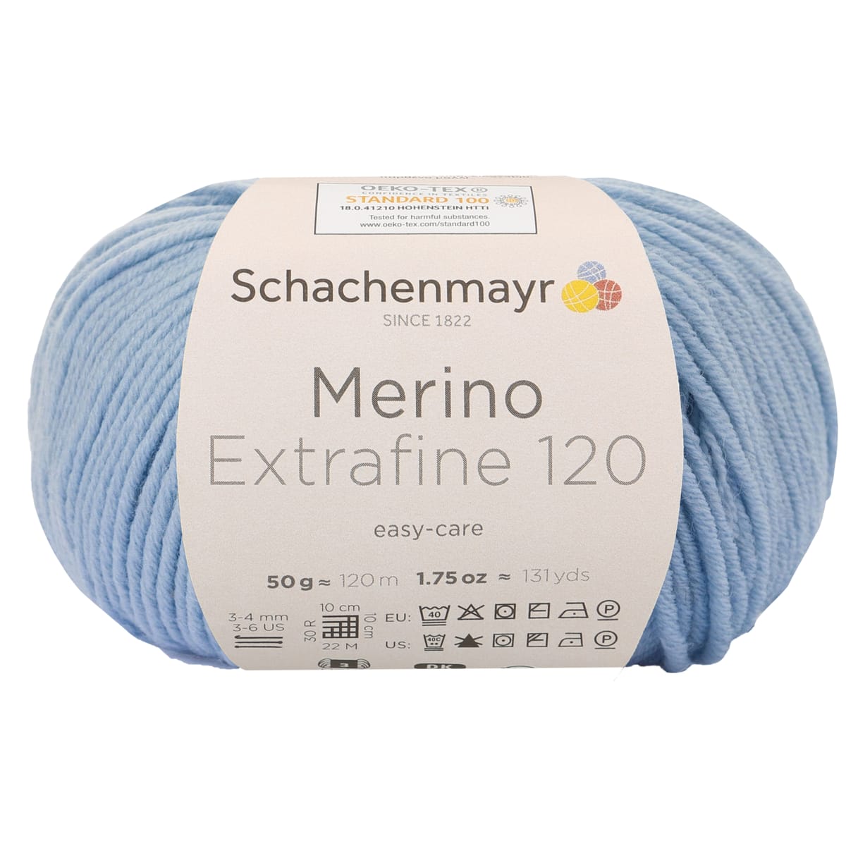 Merino Extrafine 120 /Schachenmayr/ 50g #00152 "Gaiši zils"