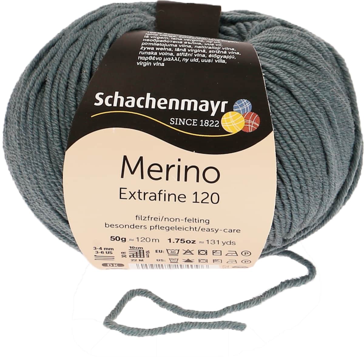 Merino Extrafine 120 /Schachenmayr/ 50g #00162 "Rūķu zils"