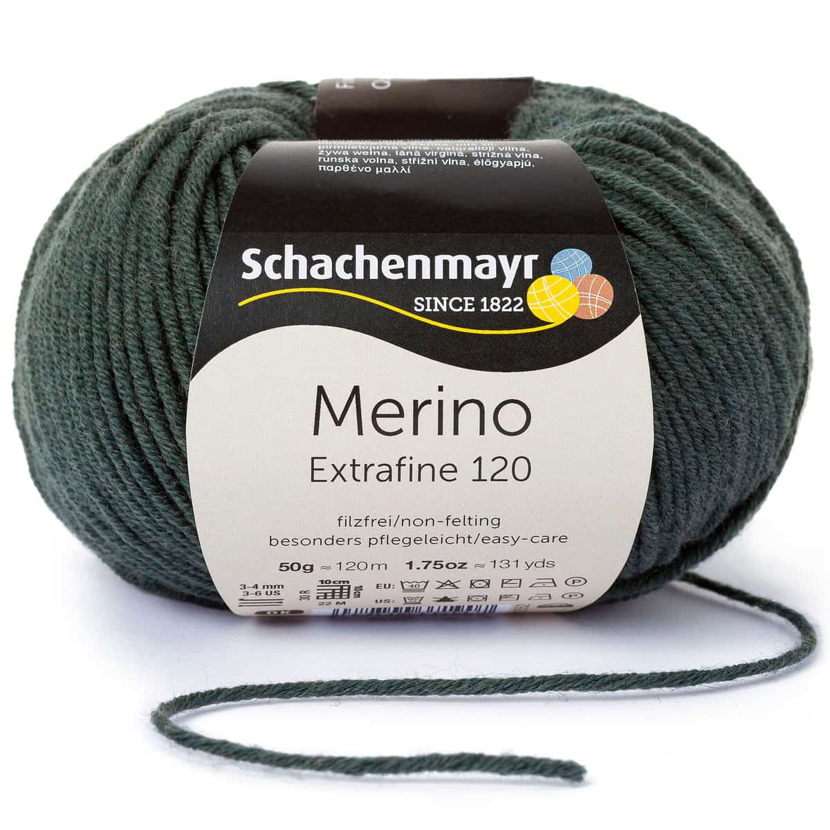 Merino Extrafine 120 /Schachenmayr/ 50g #00171 "Olīva"