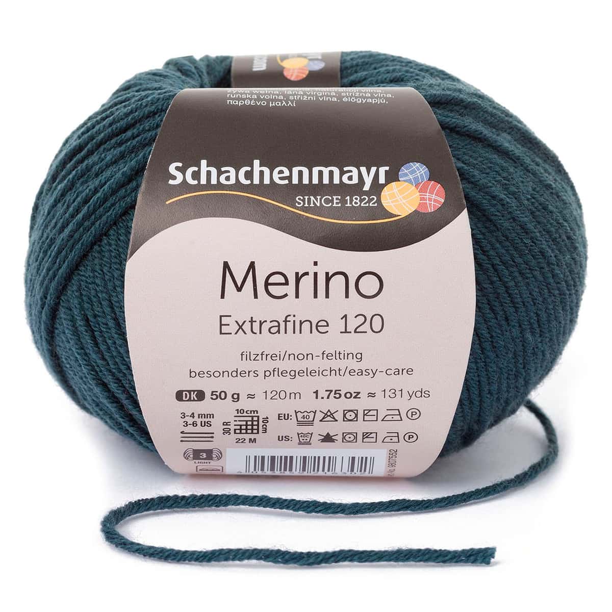 Merino Extrafine 120 /Schachenmayr/ 50g #00178 "Pelēkzaļš"