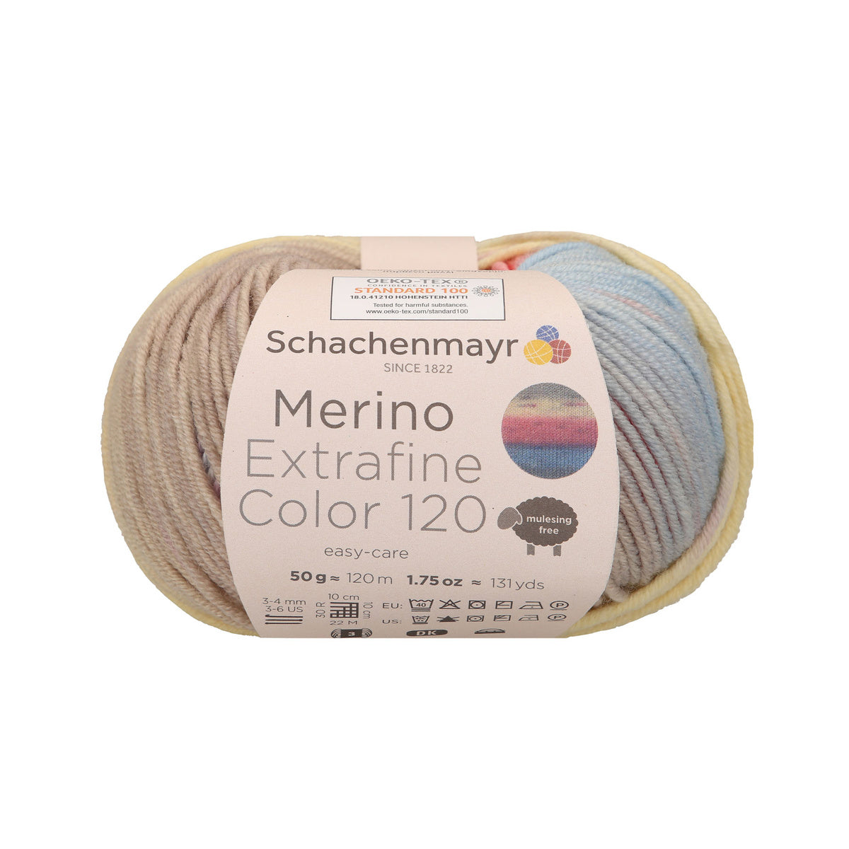Merino Extrafine Color 120 /Schachenmayr/ 50g #00471 "Saulrieta krāsa"