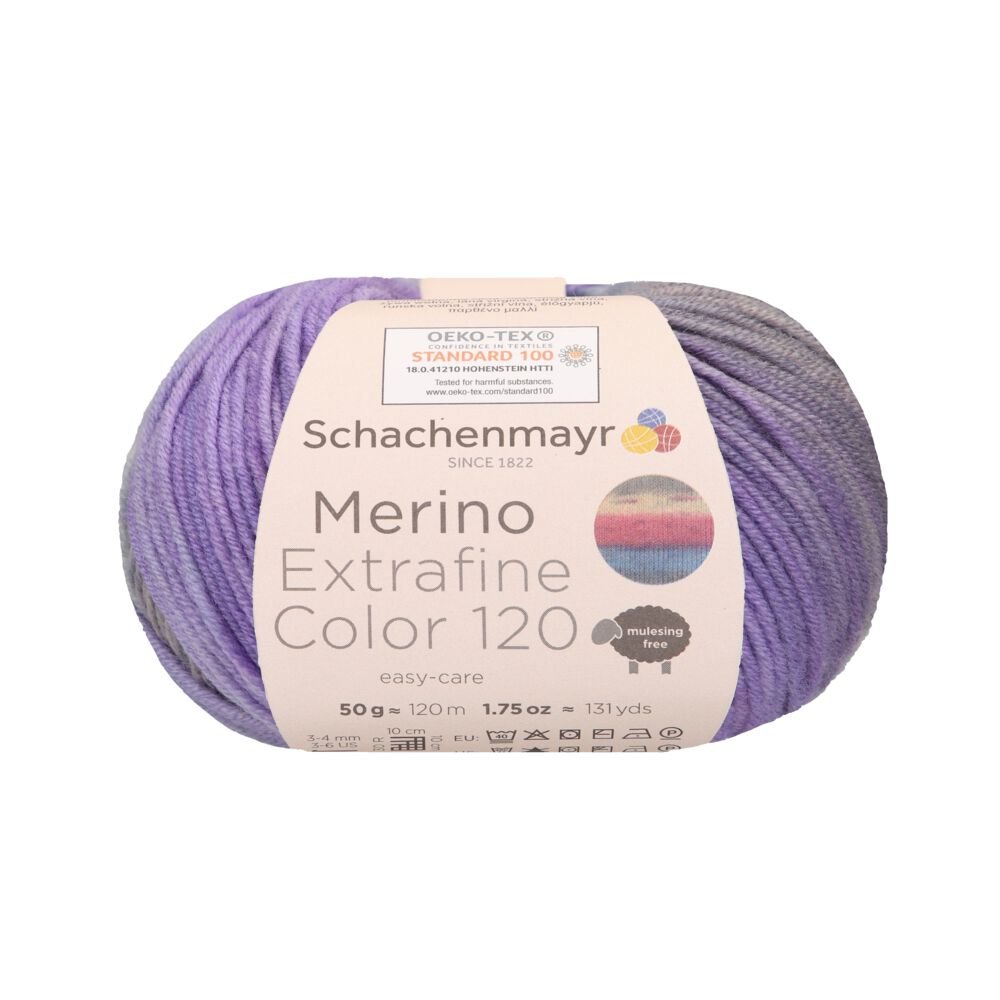 Merino Extrafine Color 120 /Schachenmayr/ 50g #00473 "Opāla krāsa"