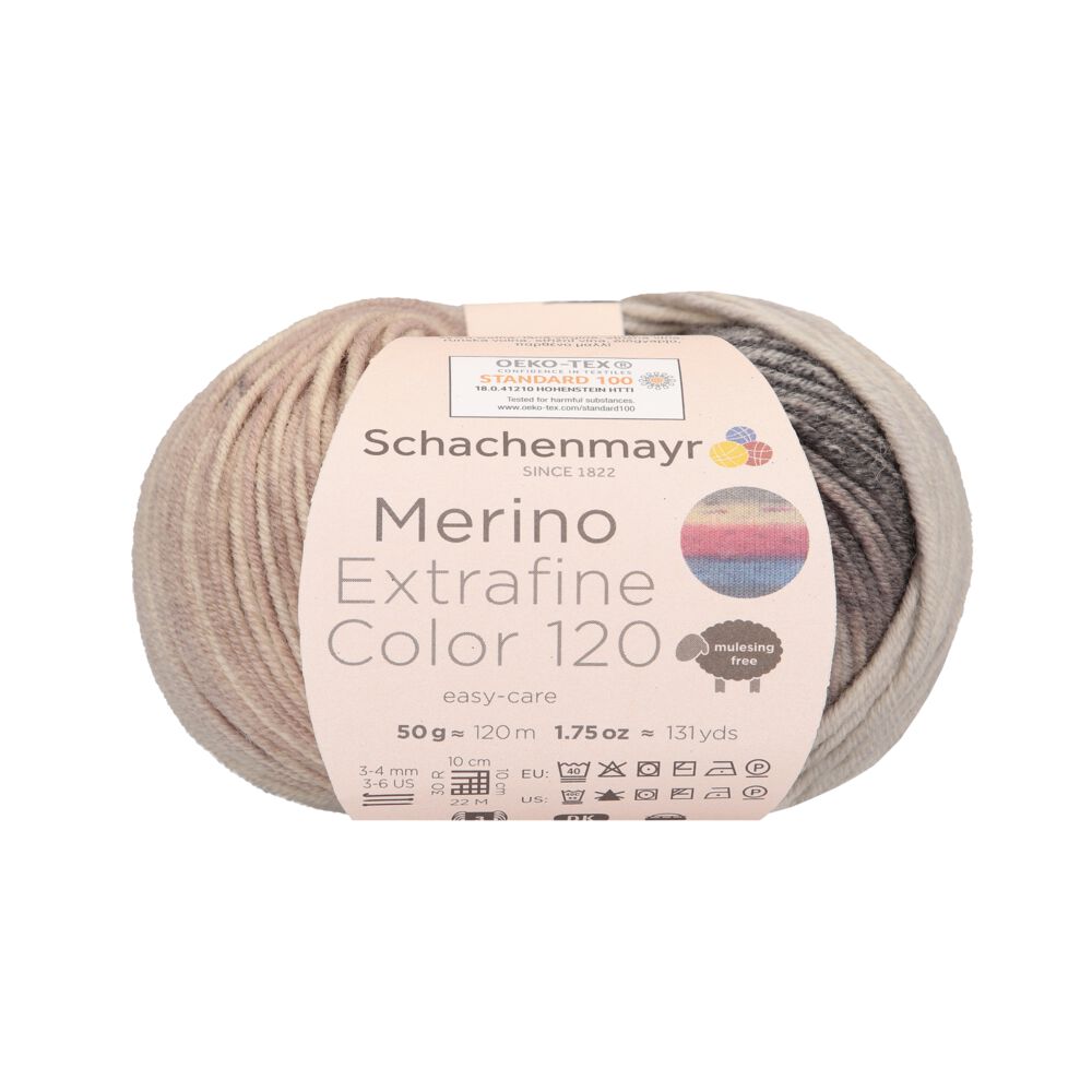 Merino Extrafine Color 120 /Schachenmayr/ 50g #00475 "Akmens krāsa"