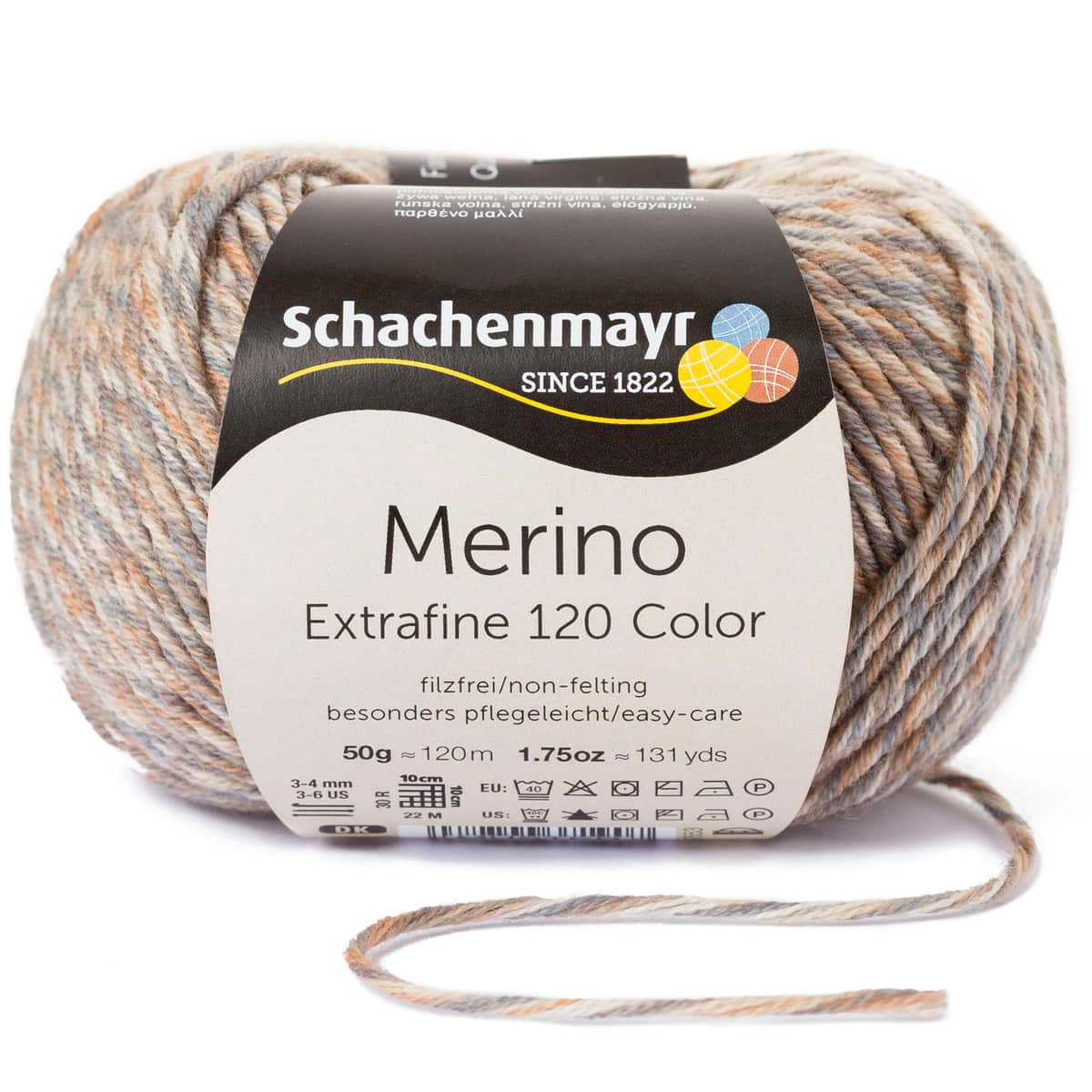 Merino Extrafine Color 120 /Schachenmayr/ 50g #00497 "Smilšu krāsa"