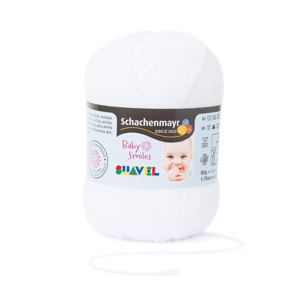 Baby Smiles Suavel /Schachenmayr/ 50g #01001 "Balts"