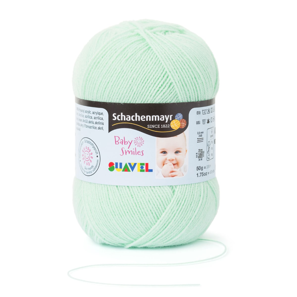 Baby Smiles Suavel /Schachenmayr/ 50g #01073 "Gaiši zaļa"