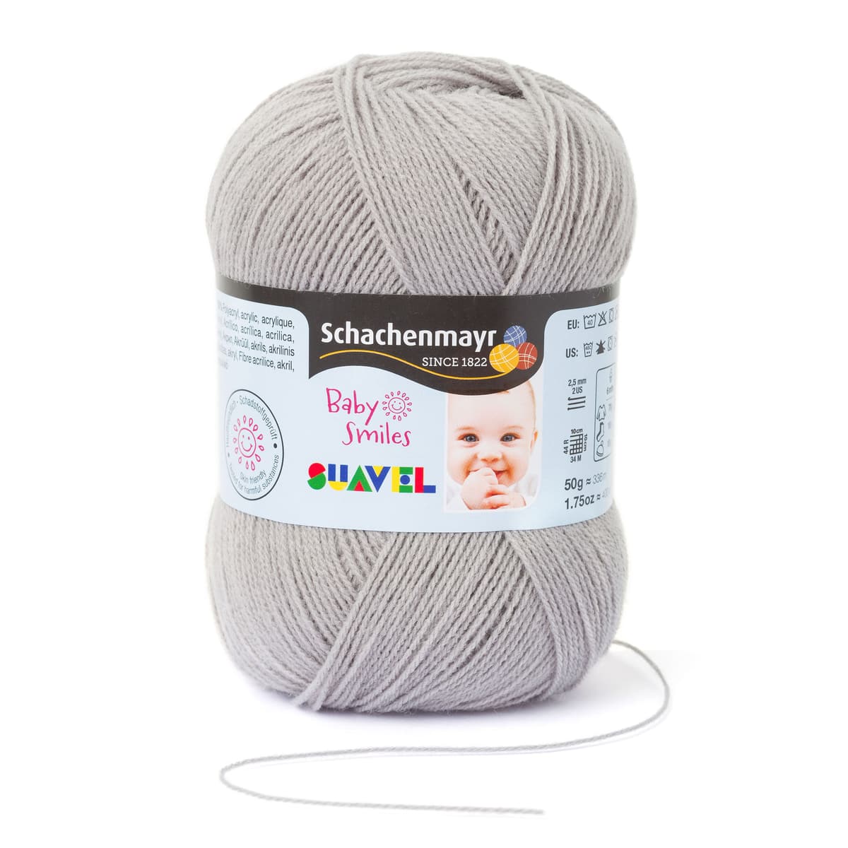 Baby Smiles Suavel /Schachenmayr/ 50g #01090 "Pelēks"