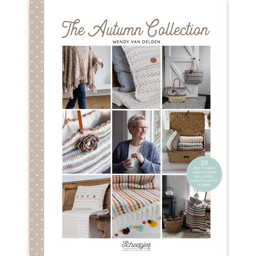 The autumn collection, Wendy van Delden, crochet instructions-schemes - book, NL