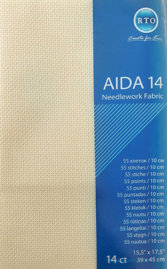 Canvas Aida 14ct, 39 x 45 cm "Vanilla"/RTO