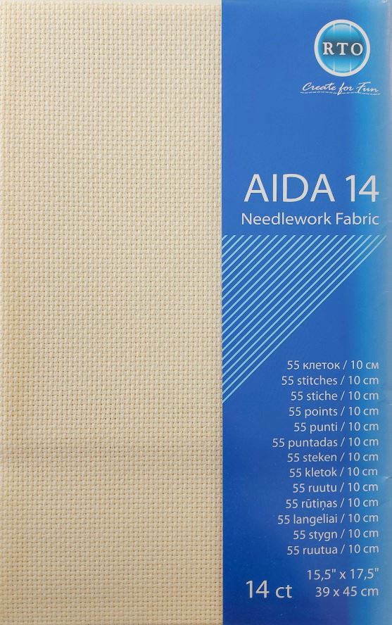 Lõuend Aida 14ct, 39 x 45 cm "Beež"/RTO