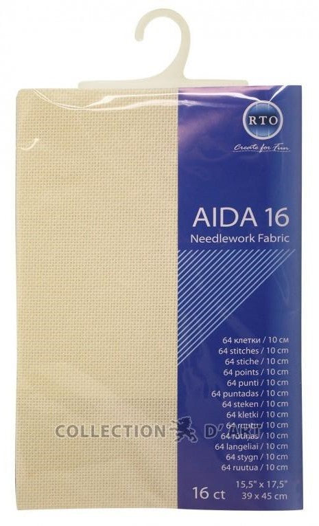 Canvas Aida 16ct, 39 x 45 cm "Ivory"/RTO