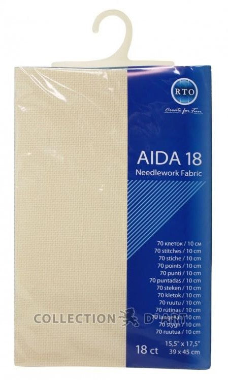 Canvas Aida 18ct, 39 x 45 cm "Ivory"/RTO
