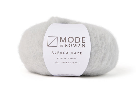 Mode Alpaca Haze 25g #00012 "Silver" /Rowan