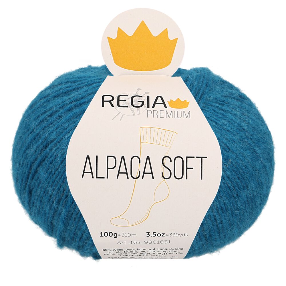 Regia Premium 4-diegu Alpaca Soft 100g #00069 "Degviela"
