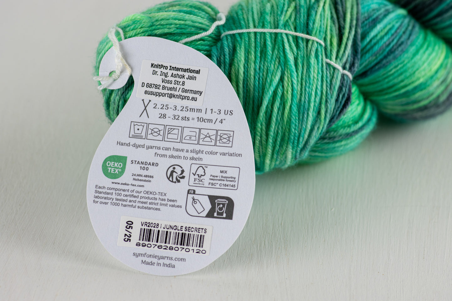 Symfonie Terra 4-keermeline 100g #VR2028 "Džungli saladused"