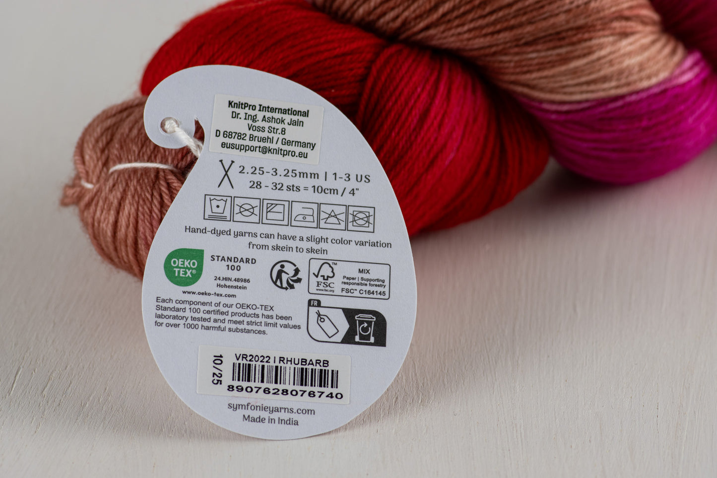 Symfonie Terra 4-thread 100g #VR2022 "Rhubarb"
