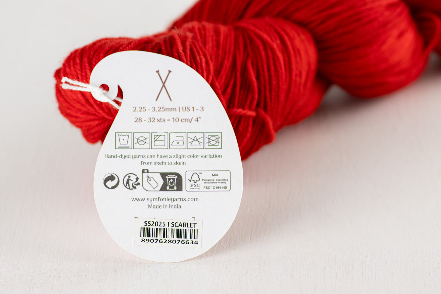 Symfonie Terra 4-diegu 100g #SS2025 "Koši sarkans"