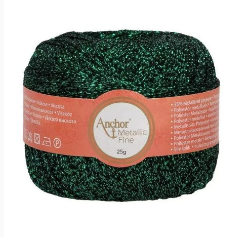 Anchor Metallic Fine - 25g/ #00322 "Zaļs"