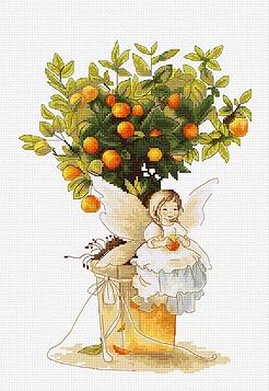 Tangerines - embroidery kit /Luca-S/ 19.5 x 28 cm