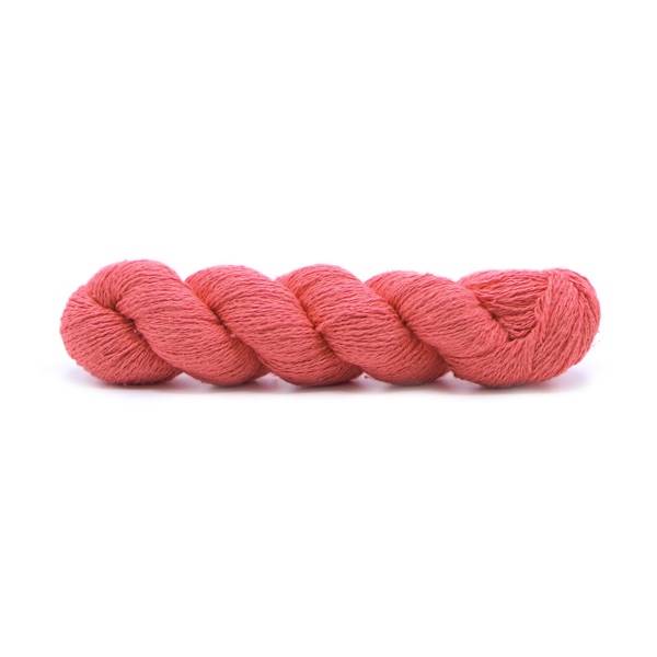 Spun Silk World BOURETTE SILK Nm 7/2 50g #0124 "Spicy Coral"