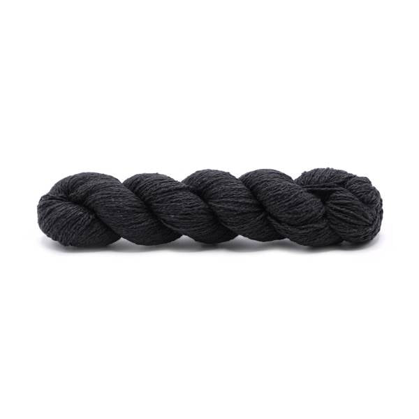 Spun Silk World BOURETTE SILK Nm 7/2 50g #0133 "Chrome black"
