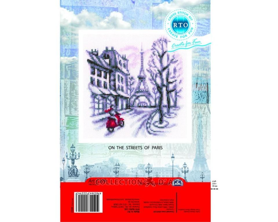 On the streets of Paris - embroidery kit /RTO/ 14 x 14 cm