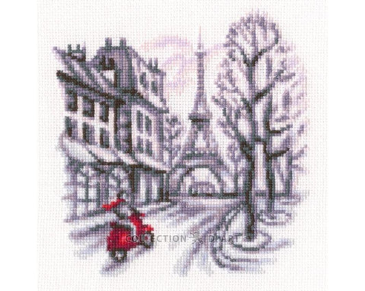 On the streets of Paris - embroidery kit /RTO/ 14 x 14 cm