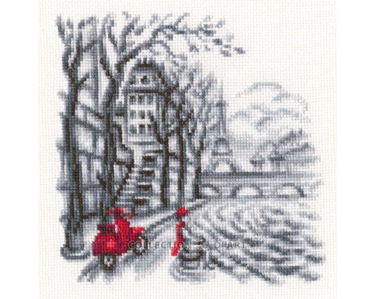 Streets of Paris II - embroidery kit /RTO/ 14 x 15 cm