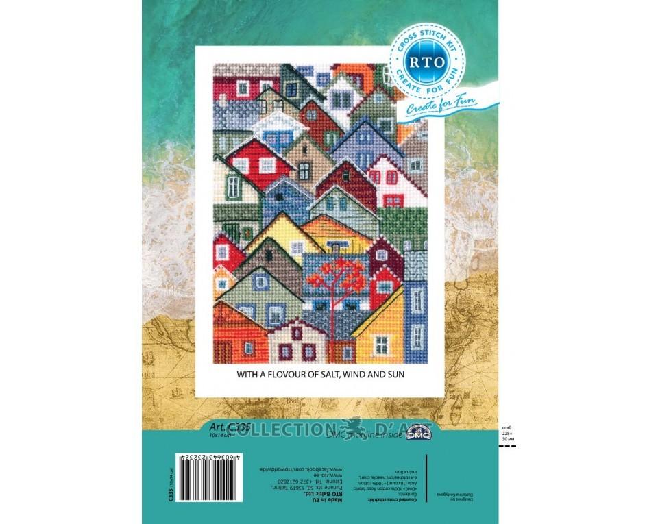 With the aroma of salt, wind and sun - embroidery kit /RTO/ 10 x 14 cm