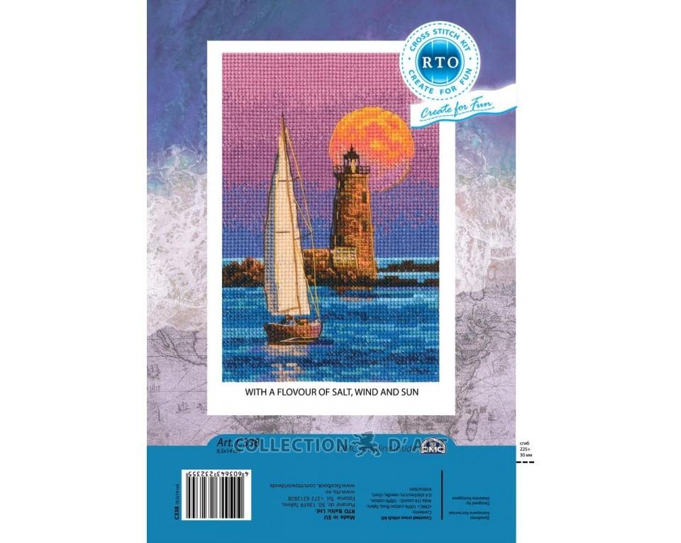 With the aroma of salt, wind and sun II - embroidery kit /RTO/ 9.5 x 14 cm