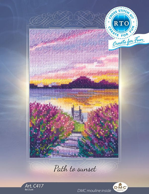 Road to the Sunset - embroidery kit /RTO/ 9 x 13 cm