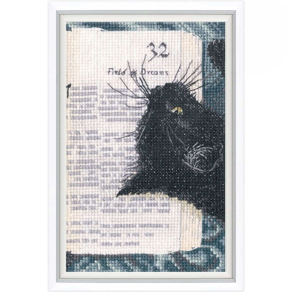 Silence in the Library - embroidery kit /RTO/ 8.5 x 13.5 cm