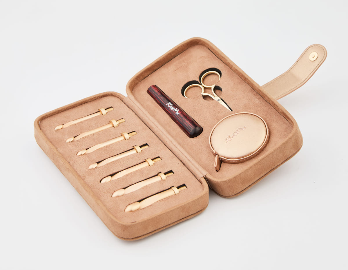 OASIS CHUNKY /interchangeable crochet hook set /KnitPro/ 7 sizes: 5.50mm-10.00mm + 1 wooden handle