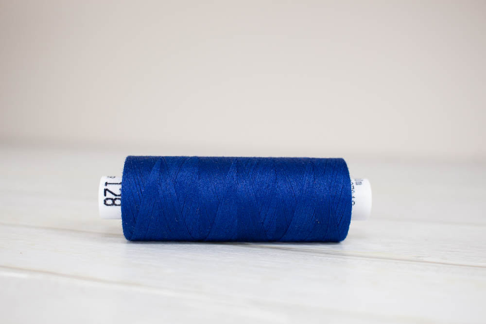 Sewing thread Drima No.120, 100% Polyester, 500m #00128 "Blue"