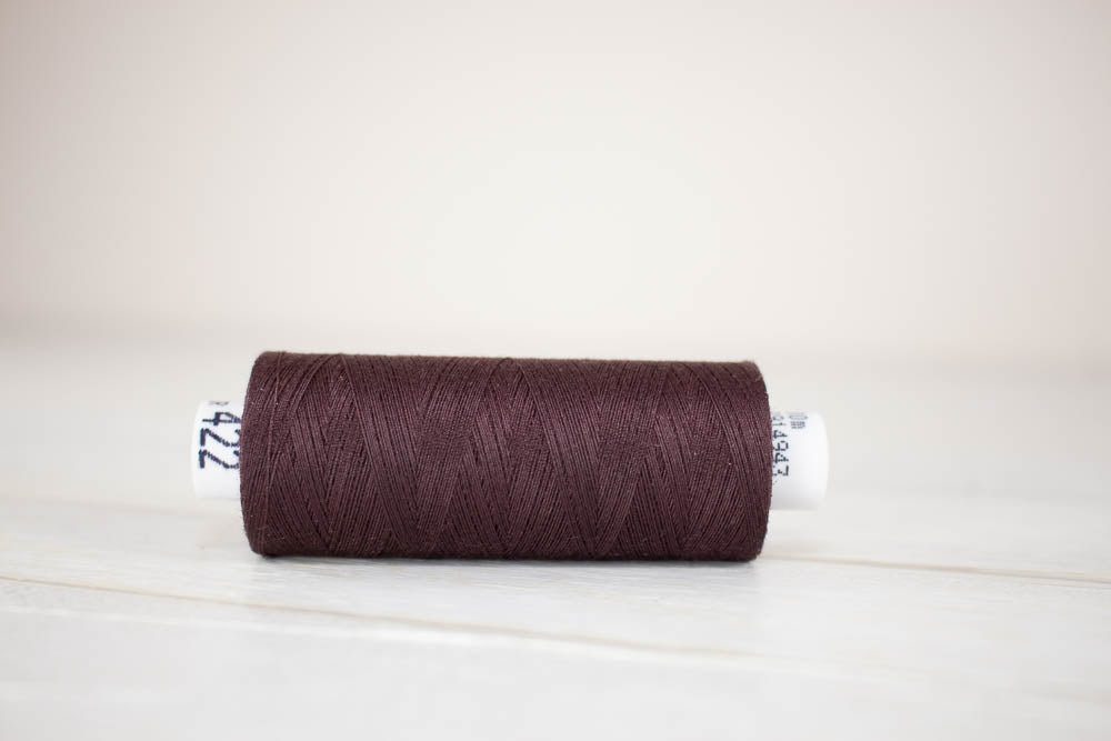 Õmblusniit Drima No.120, 100% polüester, 500m #00422 "Pruun"