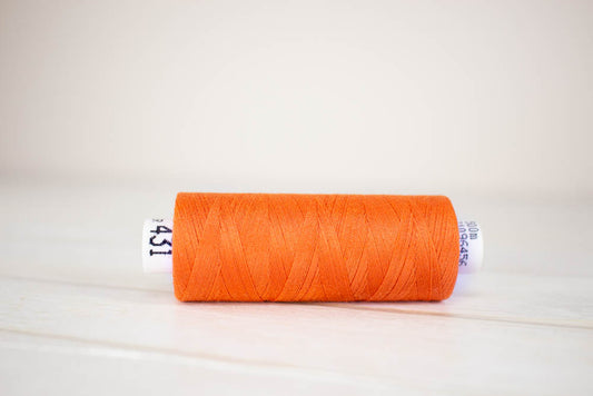 Sewing thread Drima No.120, 100% Polyester, 500m #00431 "Orange"
