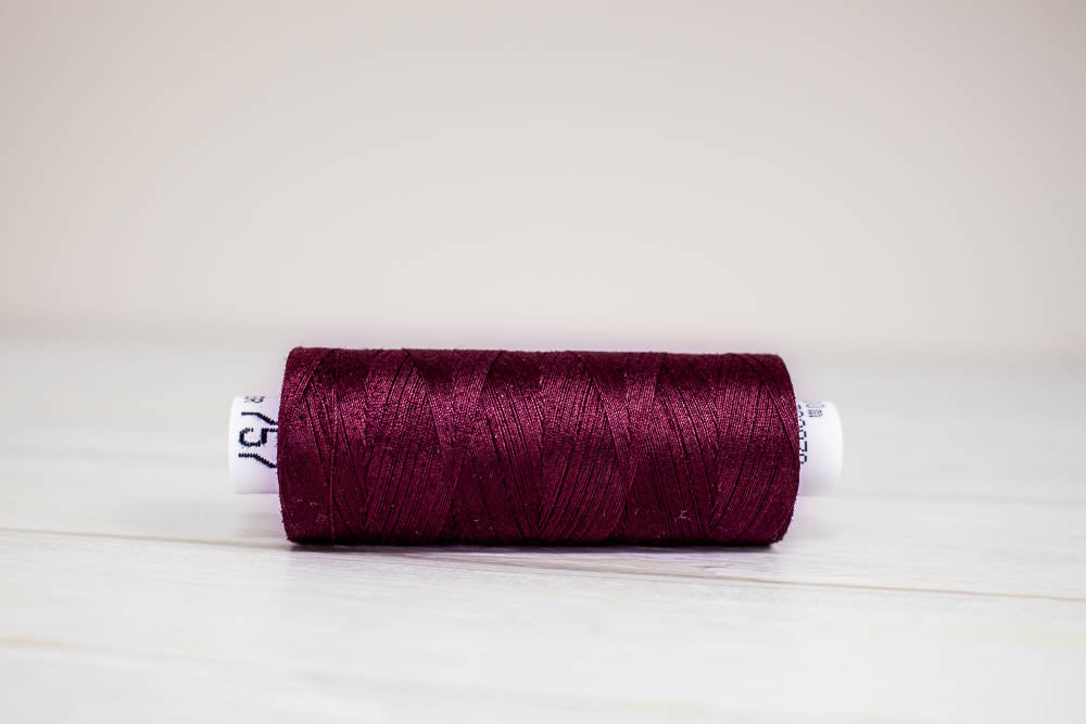 Sewing thread Drima No.120, 100% Polyester, 500m #00757 "Bordeaux"
